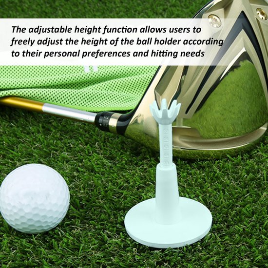 Set van 3 hoogteverstelbare golfballensteunen voor training — afbeelding 2