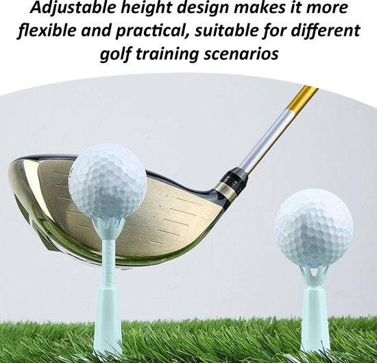 Set van 3 hoogteverstelbare golfballensteunen voor training — afbeelding 4