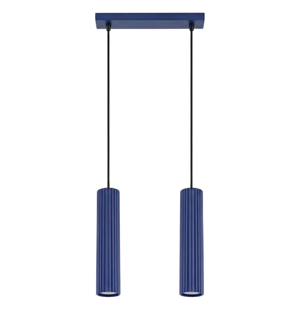 Sollux Lighting Hanglamp Karbon - GU10 - ultramarijn - aluminium - 30x6.5x90cm