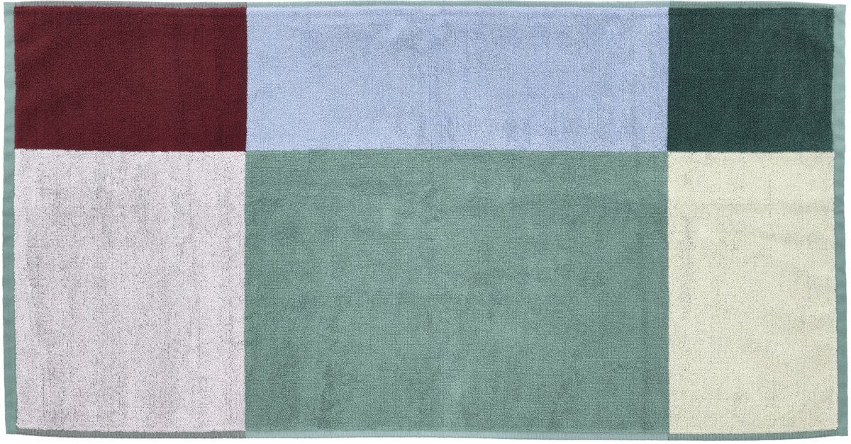 Södahl organic Colour Block Handdoek 50 x 100 cm Lilac