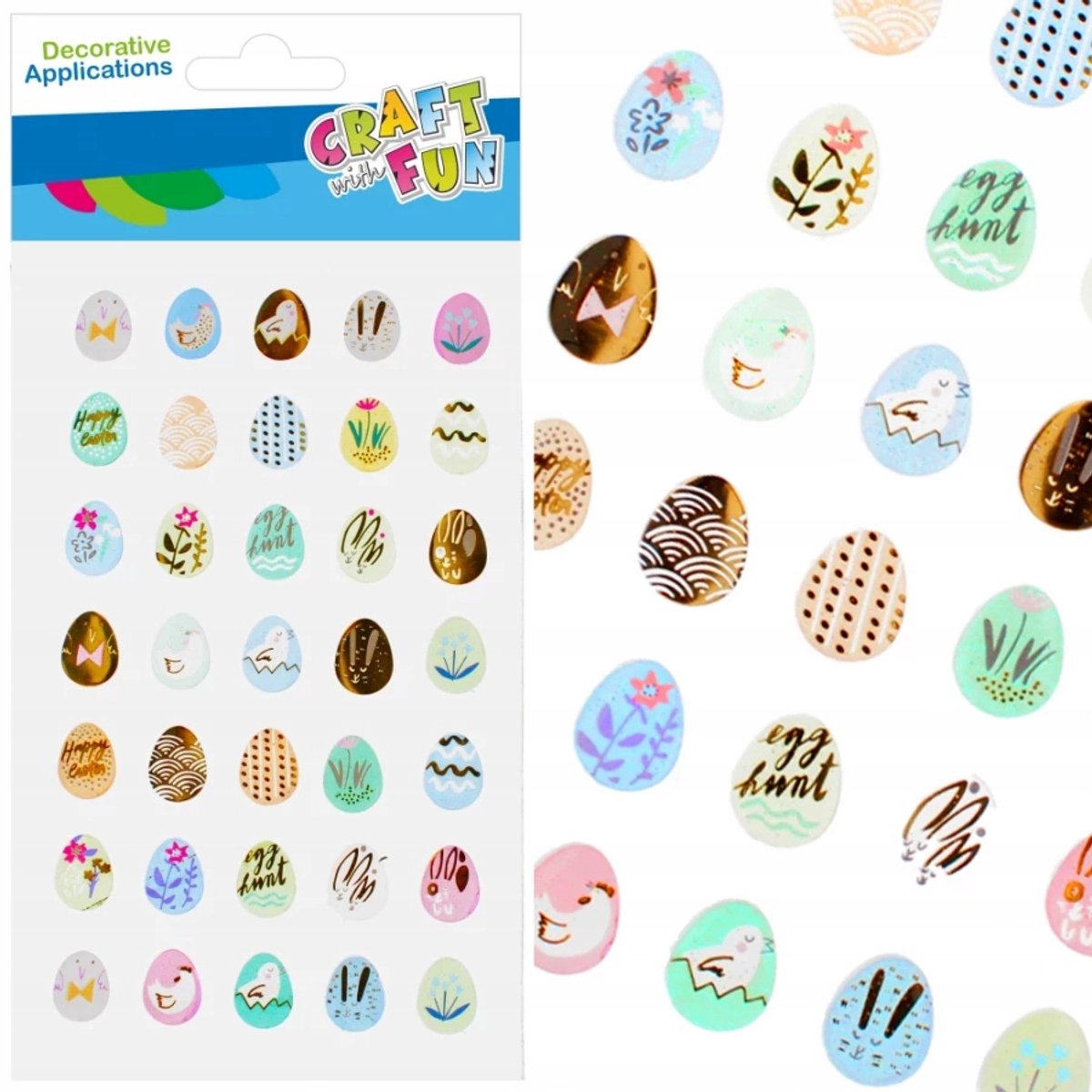 Metalen Paasstickers - 35 Stuks Decoratie