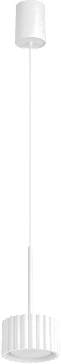 Sollux Lighting Hanglamp AURA - Gx53 - wit - aluminium - 10x10x125cm