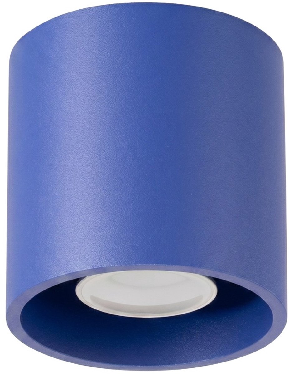 Sollux Lighting Plafondlamp Orbis - GU10 - ultramarijn - aluminium - 10x10x10cm