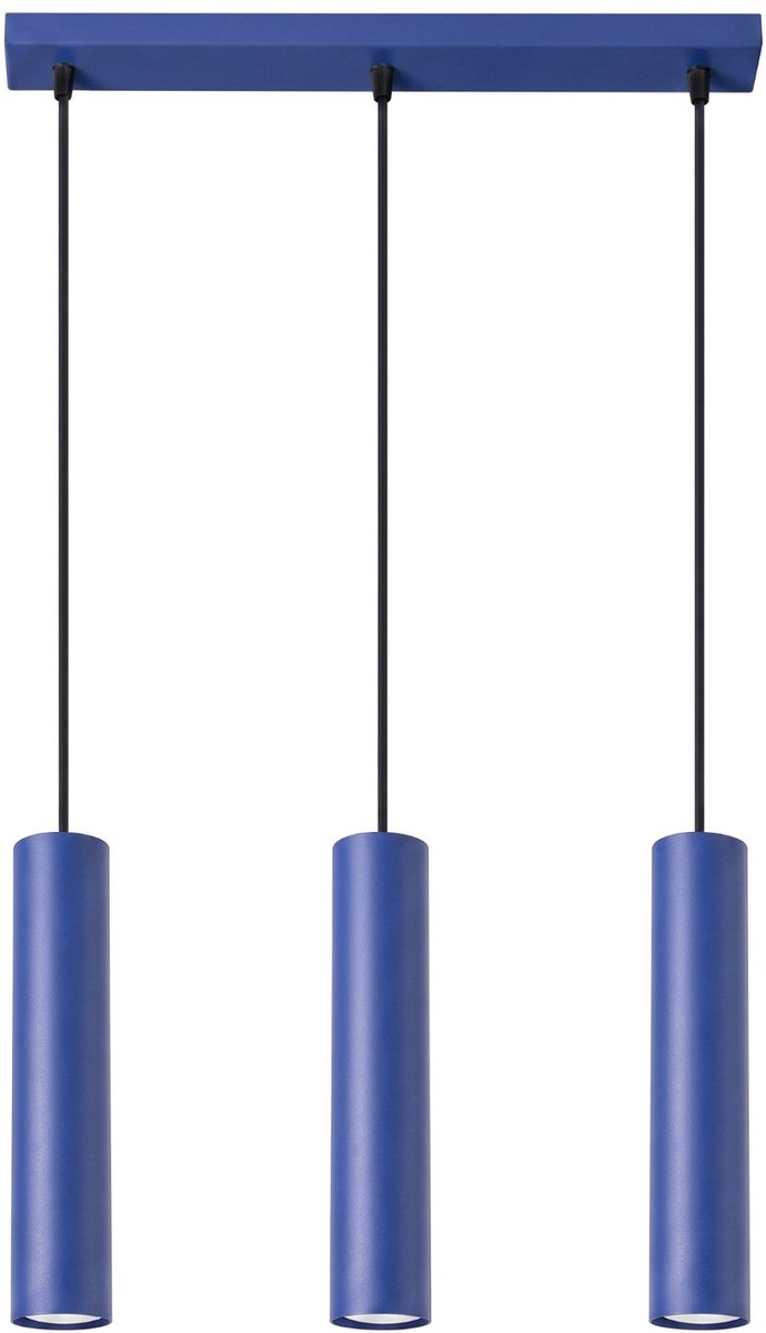 Sollux Lighting Hanglamp Lagos - GU10 - ultramarijn - staal - 45x6x90cm