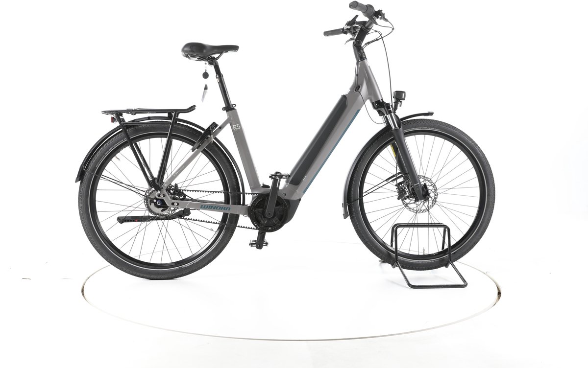 Winora Sinus R5 Elektrische citybike Bosch Accu 625Wh 27,5" 2025 grijs Pro