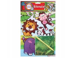Stnux Metallic Tekenplaat - Jungle: Creatieve Knutselset