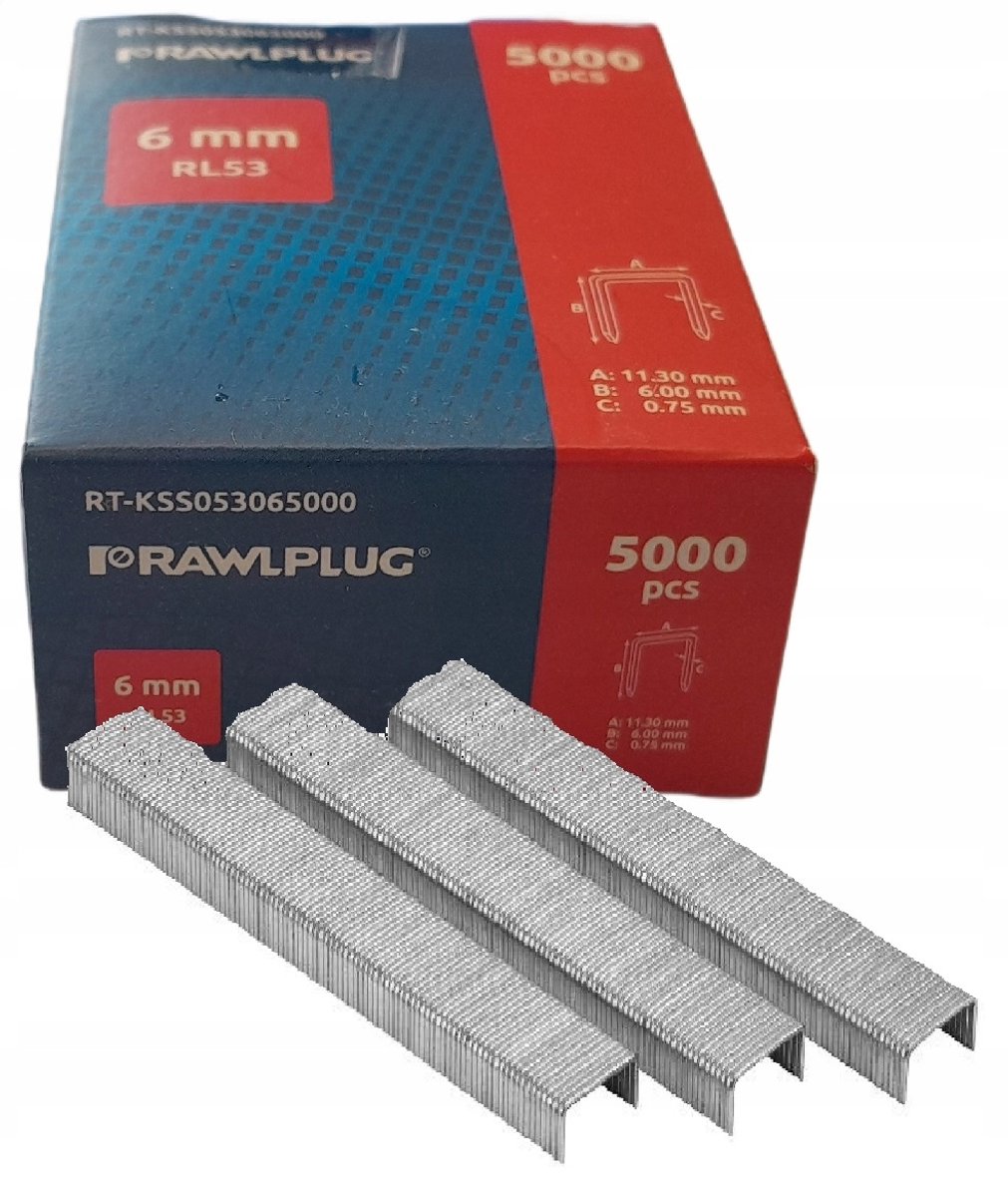 Rawlplug RL53 nietnagels 6mm - 5000 stuks