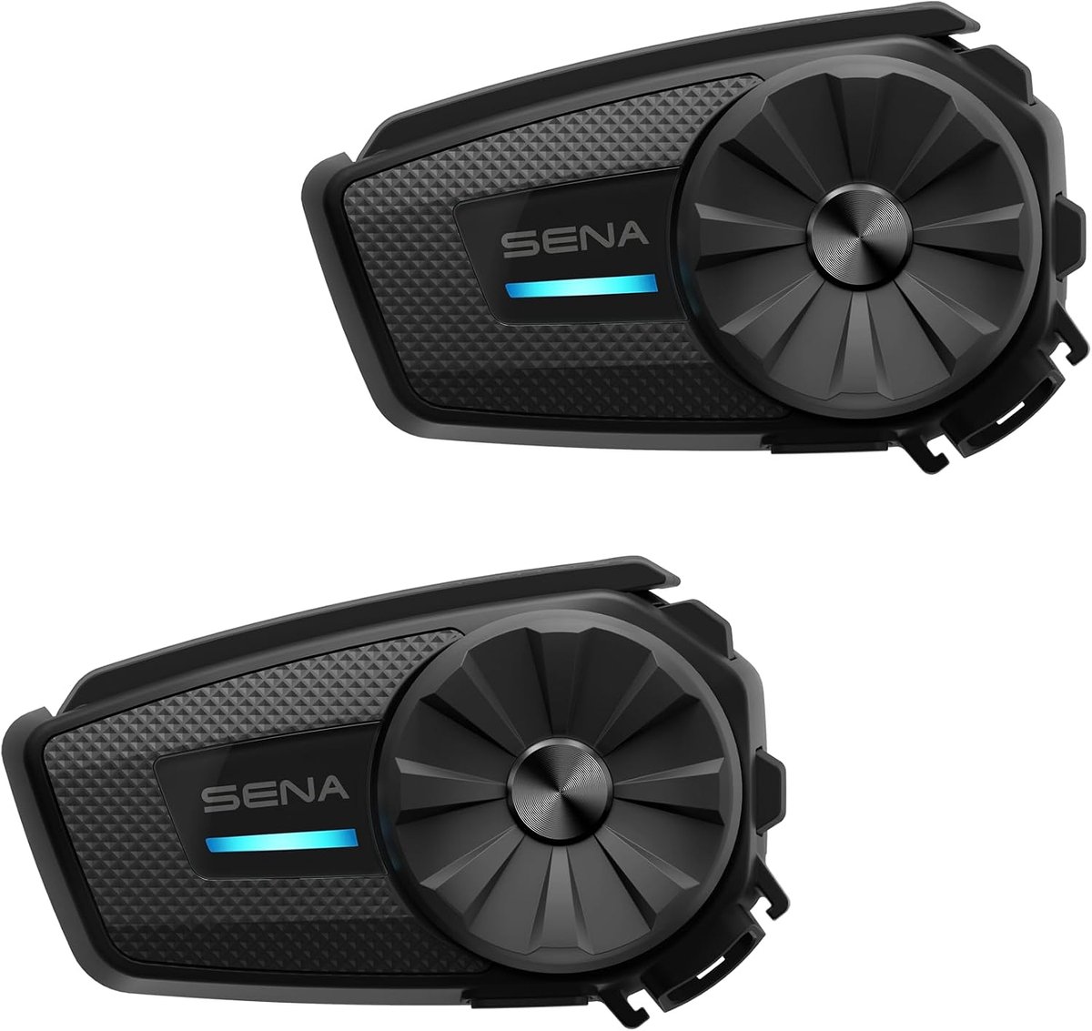 Motorhelm Mesh Intercom 2-Pack - Tot 8 km Bereik - Groepscommunicatie tot 24 Personen - Bluetooth 5.2 - HD Luidsprekers