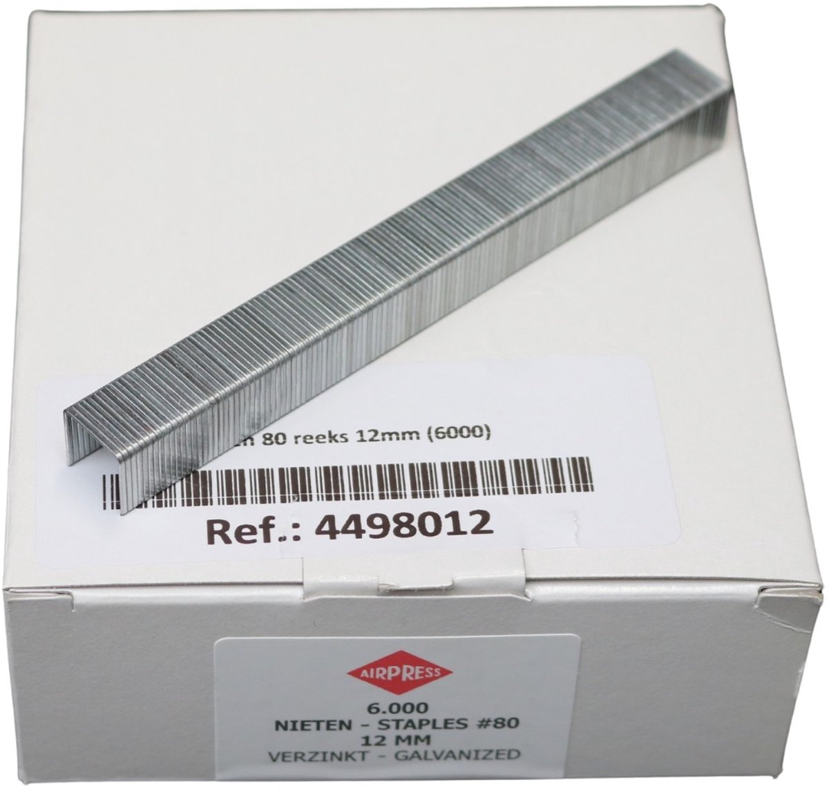 Nieten type 80 12 mm 6000 stuks