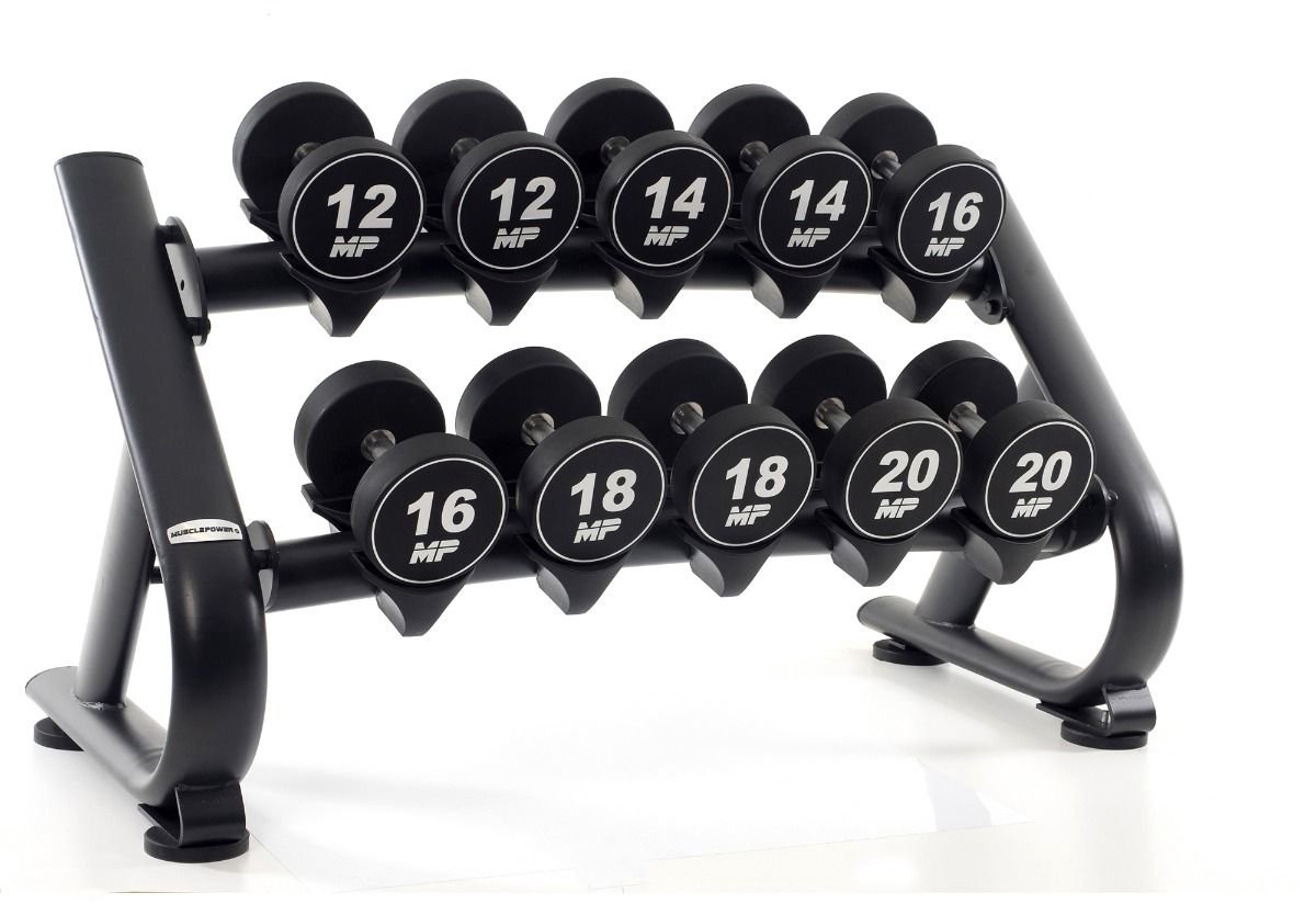 Muscle Power Dumbbellrek voor 5 sets dumbbells deluxe
