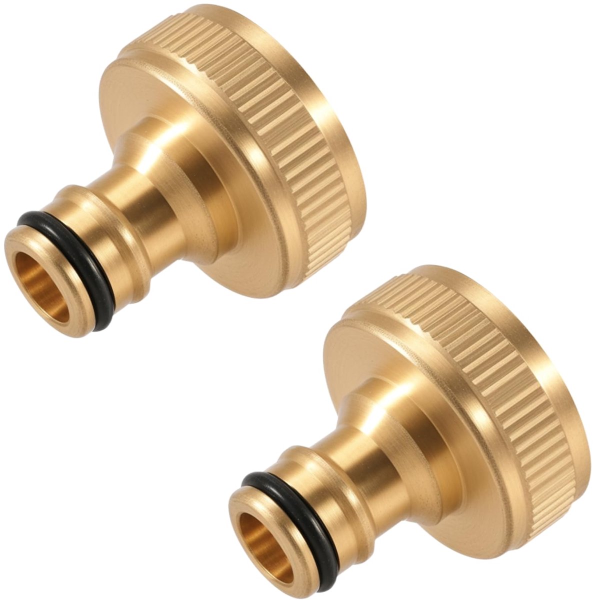 Set van 2 Messing Waterkraan Adapters met 1" Binnenzijde