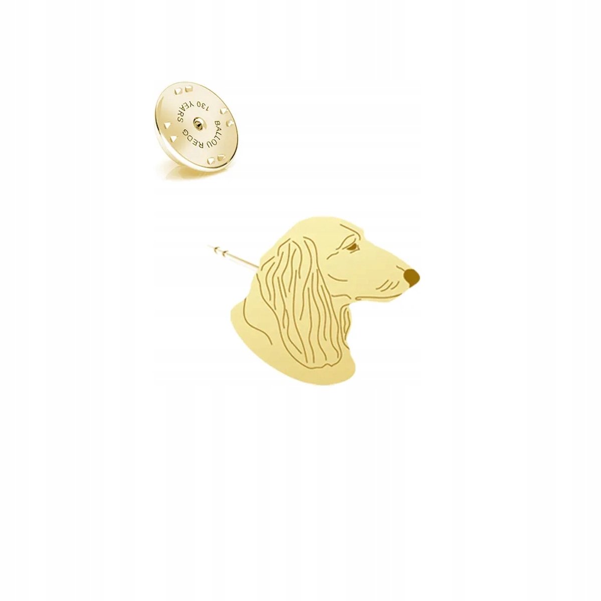 Gouden Speld Langharige Teckel 925 Zilveren Dames Sieraden Cadeau
