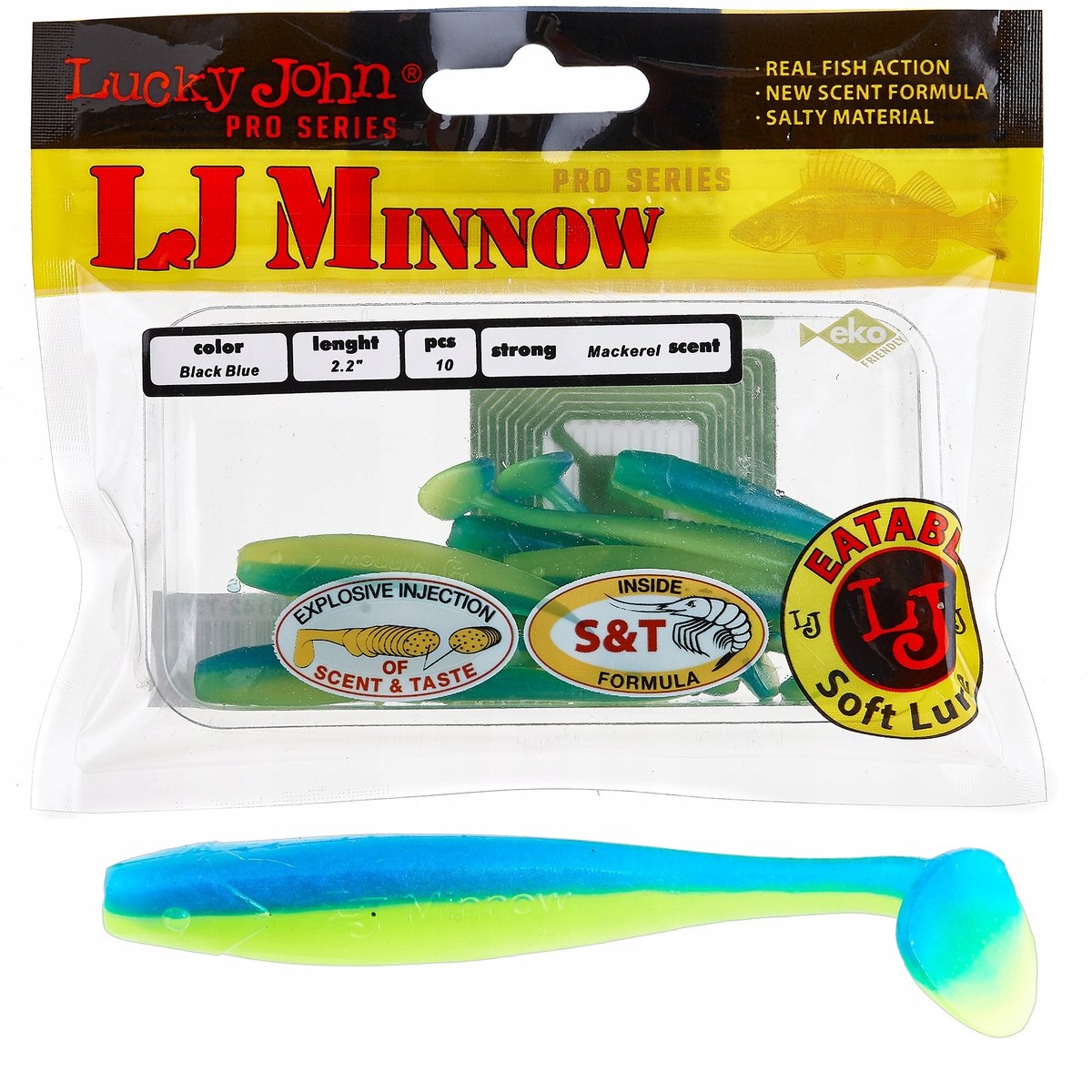 Merkloze Rubberen Vissen - Kopyt Lure 5.5cm (10 Stuks)