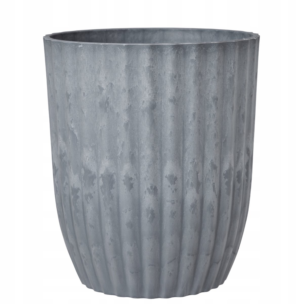 Decoratieve Grijze Pot 30x26cm - Gerecycled Kunststof
