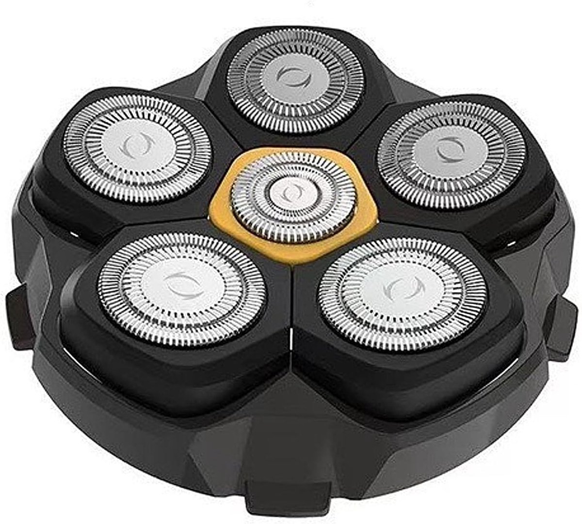 Head shaver 6 magnetische reservemesjes - vervangende koppen - eenvoudig te vervangen - voor een gladde scheerbeurt - ShopVlot