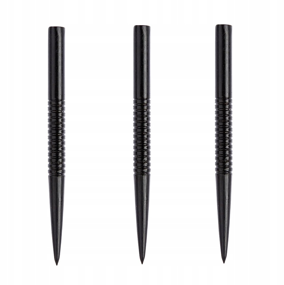 Winmau 8371B Geringde Zwarte Punten 32mm - 3 stuks