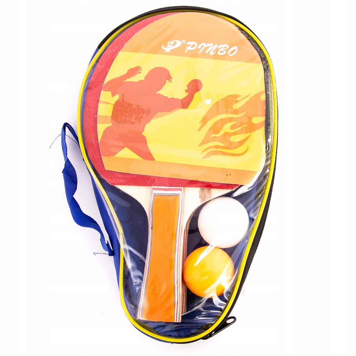 Ping Pong Raket Set met 3 Balletjes en Etui