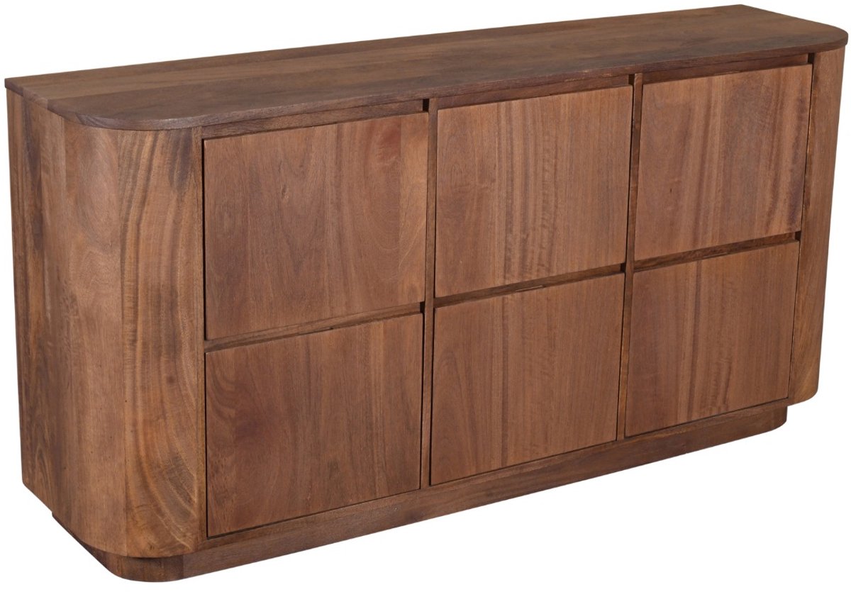 DÉJA Living Dressoir Zenia - Donkerbruin Mangohout - 160x40x80cm