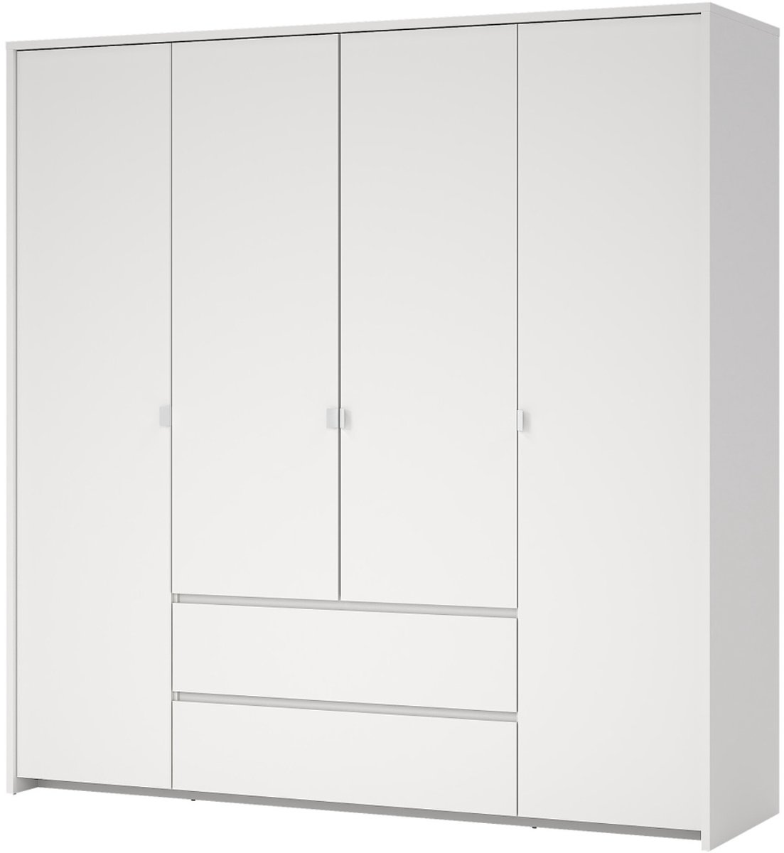 Giga Living Kledingkast Next - Wit - 197x58x202cm