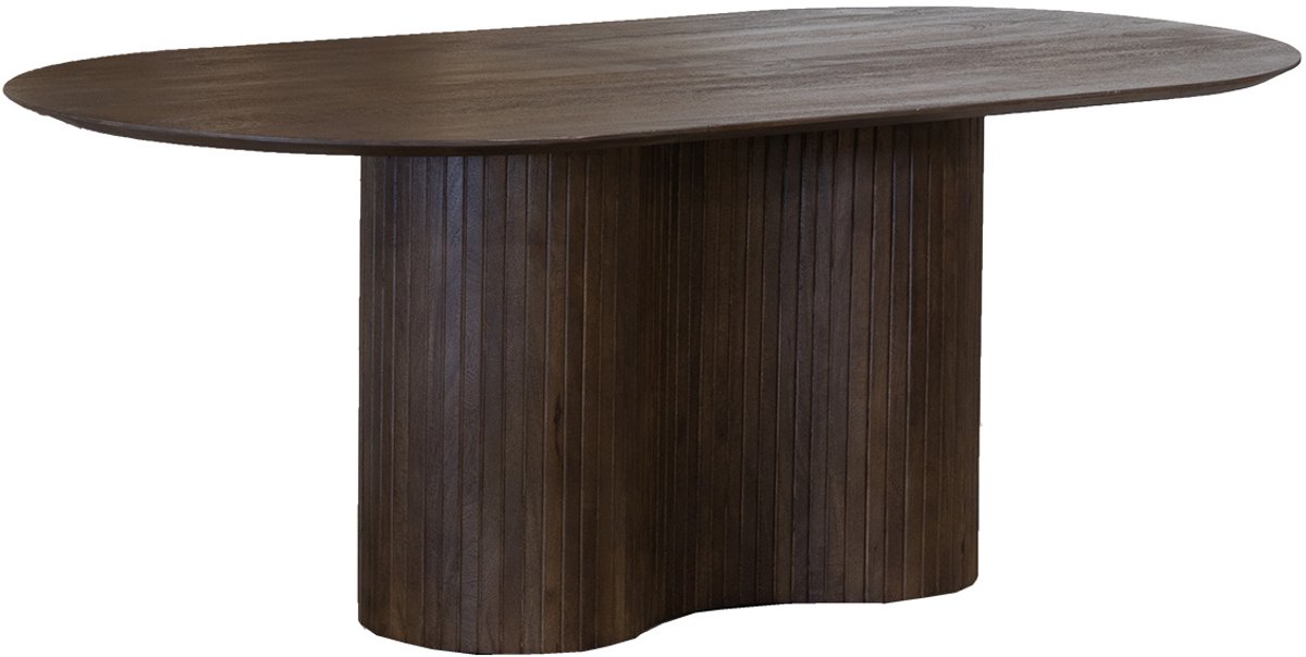 Giga Meubel Eettafel Ava - Ovaal - Mangohout - 300cm
