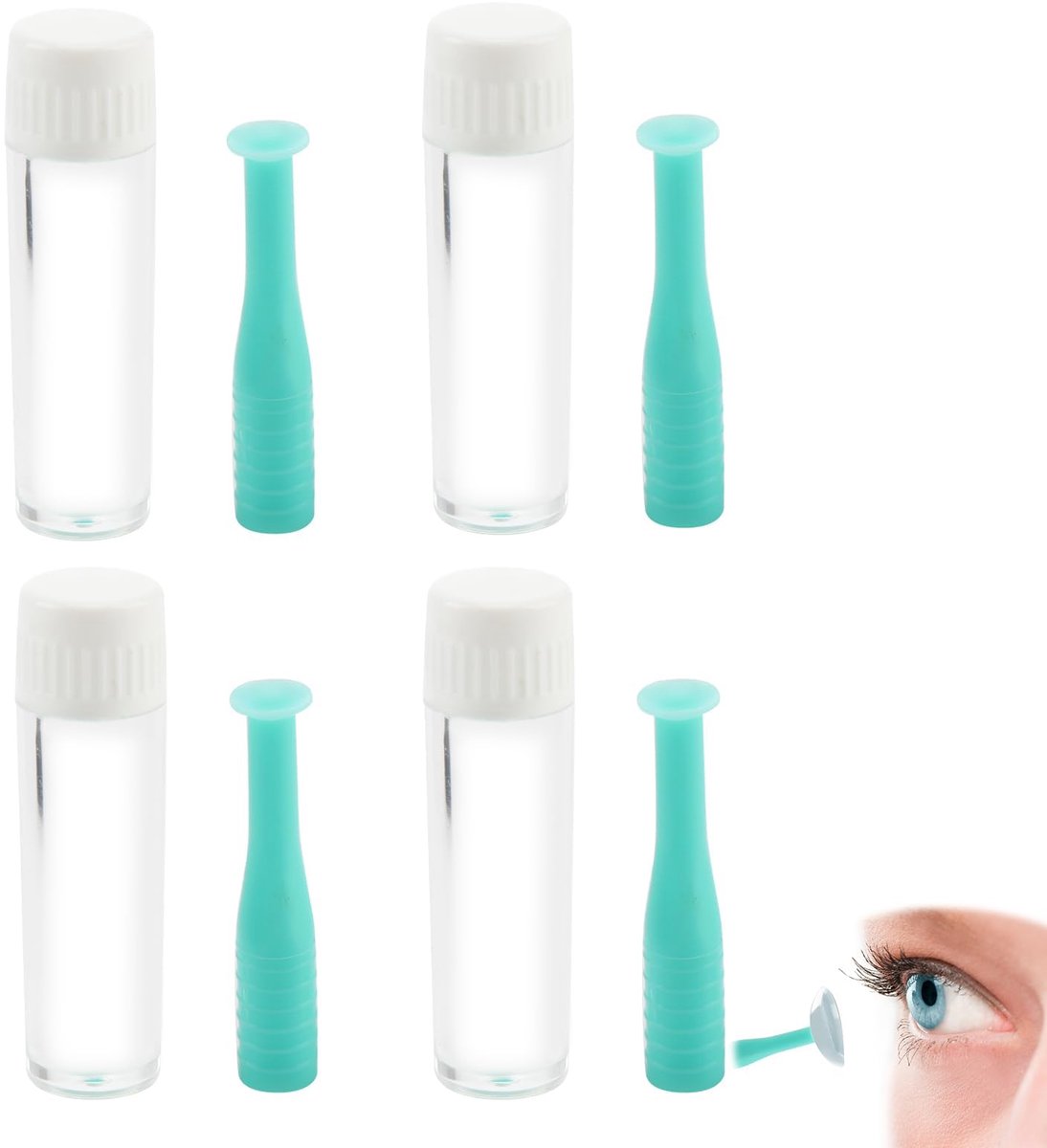 Contactlenzeninzetstukken - Siliconen - Zuignappen - Nauwkeurige positionering - ShopVlot