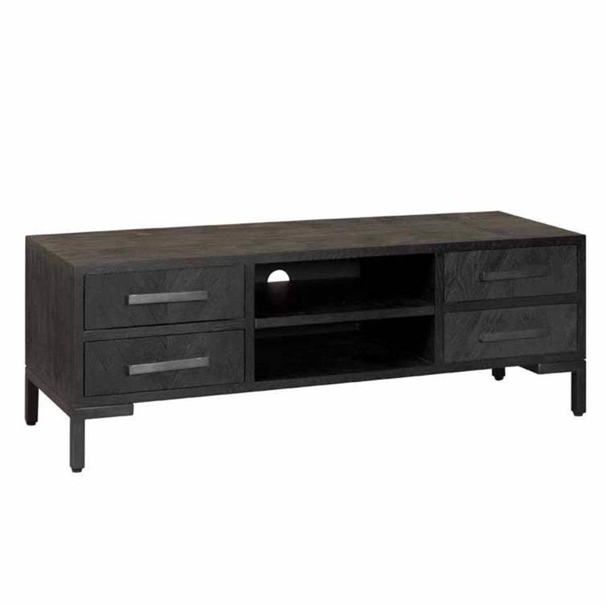 Tower Living Tv-meubel Ziano - Zwart Hout - 145x45x50cm