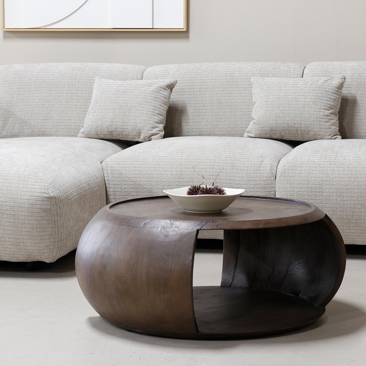 DÉJA Living Salontafel June - Rond - Mangohout - Ø85cm