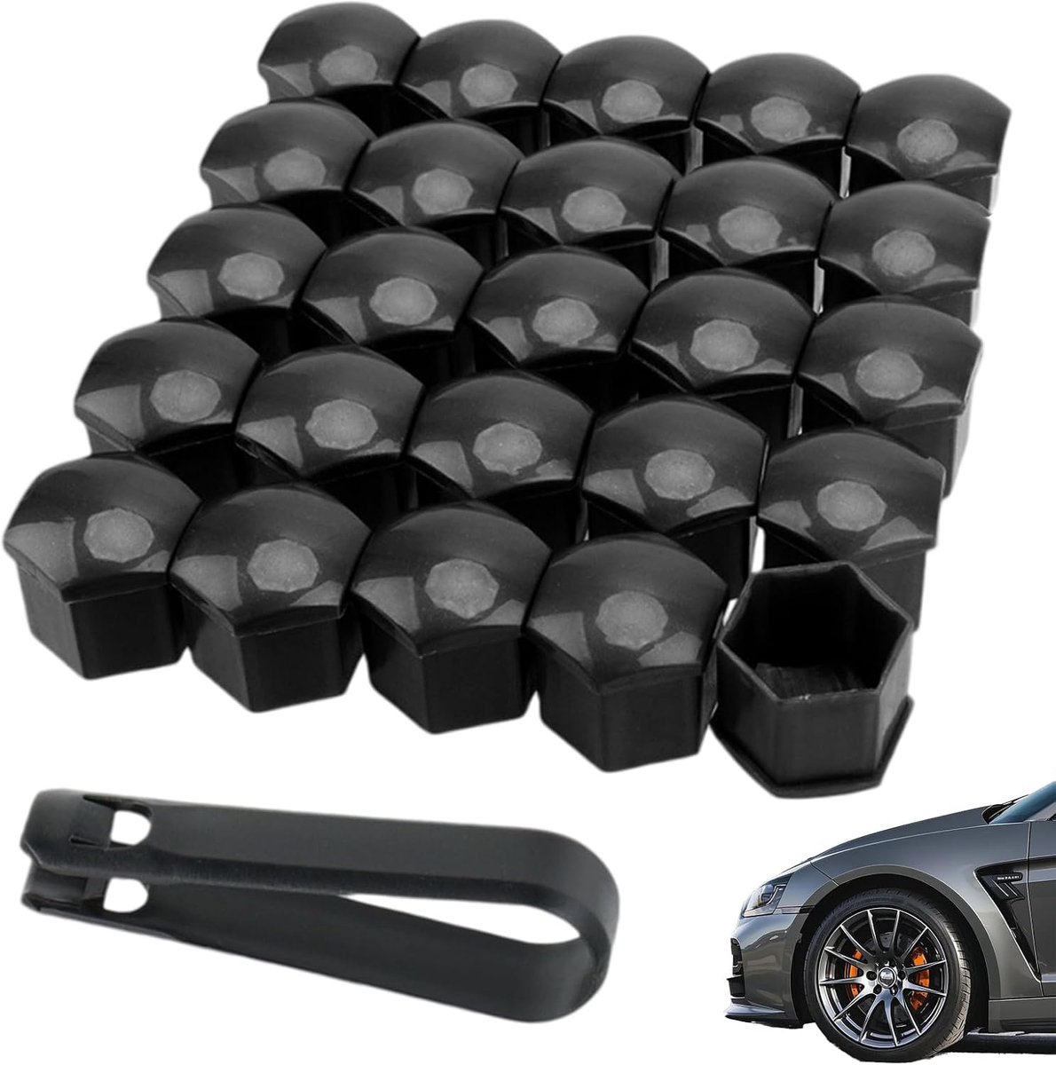 Wheel Bolt Caps 17 mm 17 mm Universal Wheel Bolts Wheel Bolts Caps 17 mm Wheel Nut Caps with Removal Tool for Most - ShopVlot