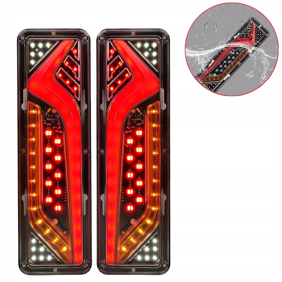 LED Achterlicht Set voor Aanhanger, Vrachtwagen - 2 Stuks