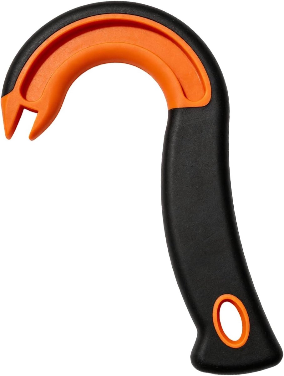 Potopener voor senioren - Zwart Oranje - 15 x 9 x 0,8 cm - Kunststof Trekring Blikopener - Voor Blikjes met Sluitringen