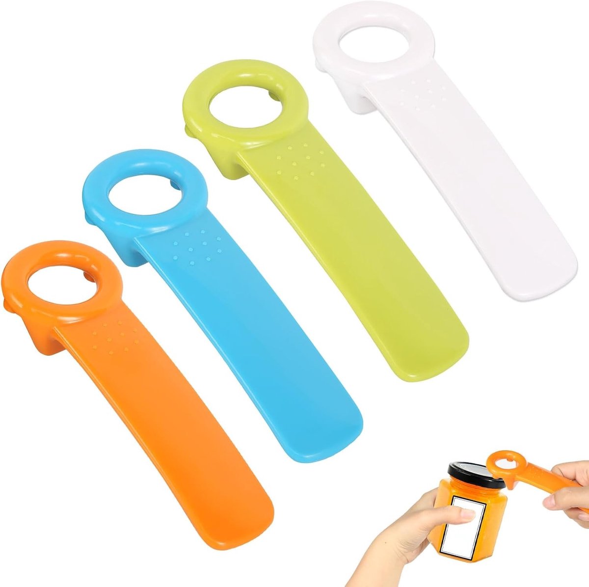 Potopener voor senioren - Multi kleur - ABS kunststof - Handmatige schroefdekselopener voor mensen met zwakke handen