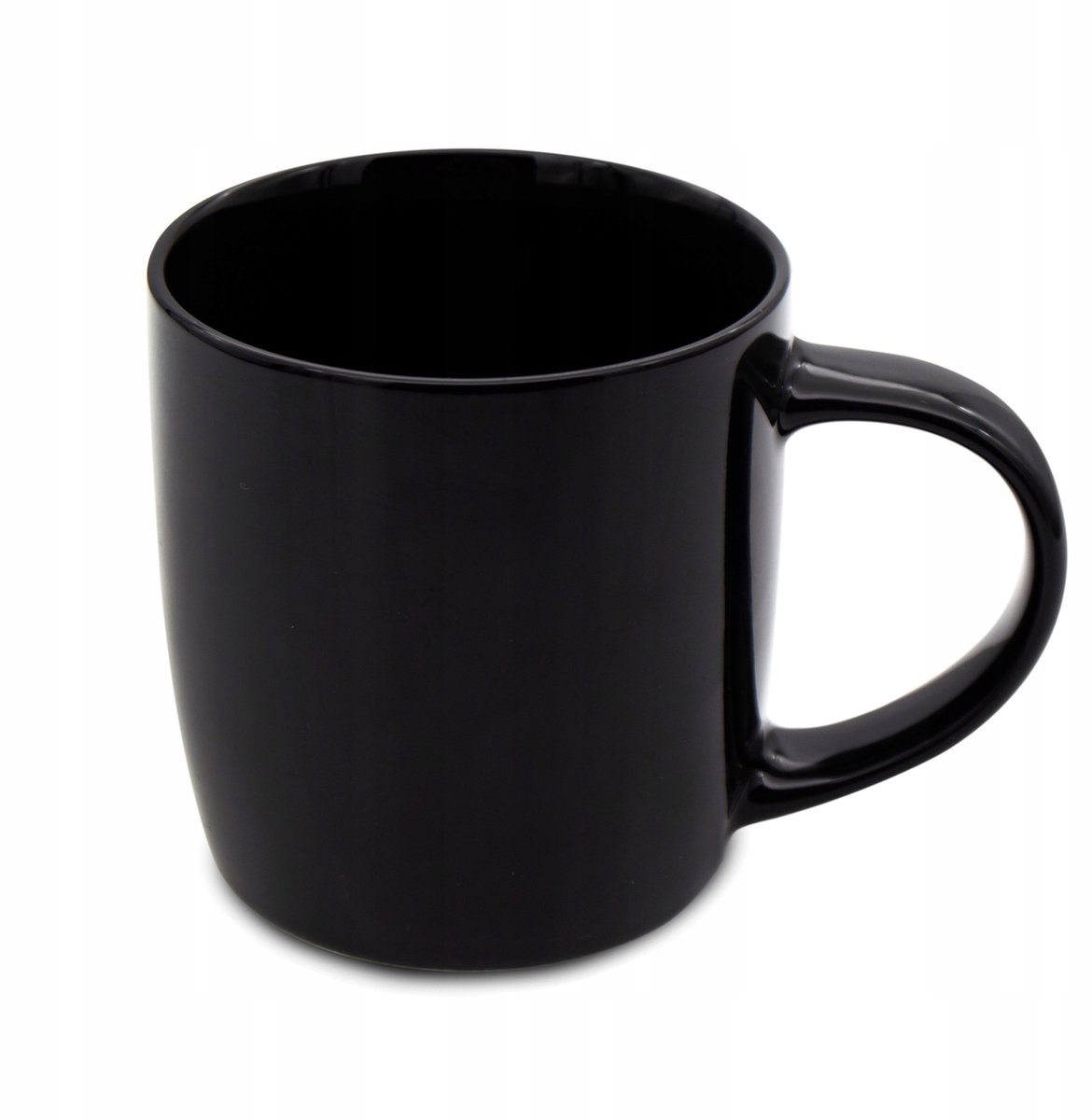 Zwarte Porseleinen Mok 350 ml - Ideaal voor Koffie & Thee