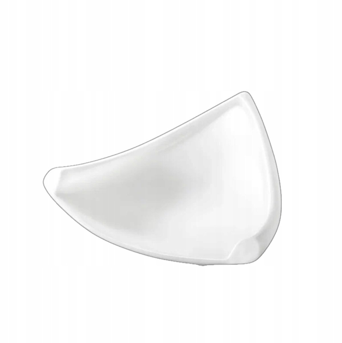 Wilmax Driekantige Porseleinen Serveerschaal 19 cm Wit