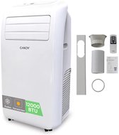 Mobiele Airco 12000 BTU – 4-in-1 Koelen & Verwarmen – 3 Snelheden – 24U Timer – Tot 30 m²