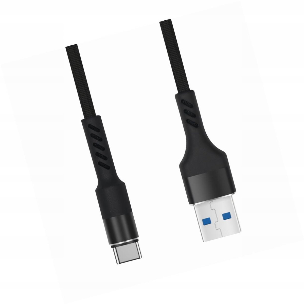 USB-C-kabel 1m - Snel opladen, versterkt, wit