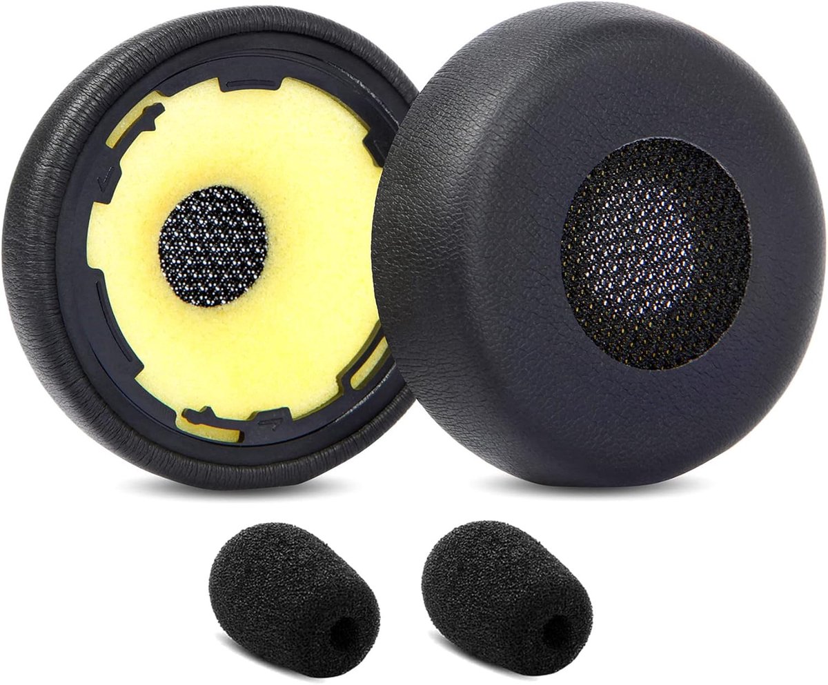 Ear Pads Ear Pads Ear Pads Mic Foam Kit Compatible with Jabra Evolve 75 / 75+ / 75 UC/75 MS Headphones (Protein - ShopVlot