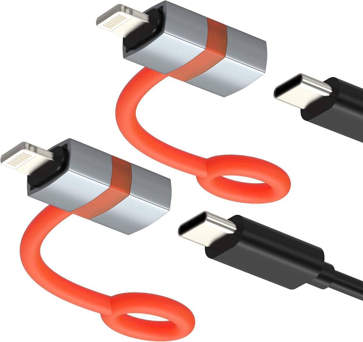 USB C-aansluiting naar Lightning-adapter voor iPhone 14 13 Pro Max voor Apple kabel oplader (2 stuks) voor iPad snelle - ShopVlot