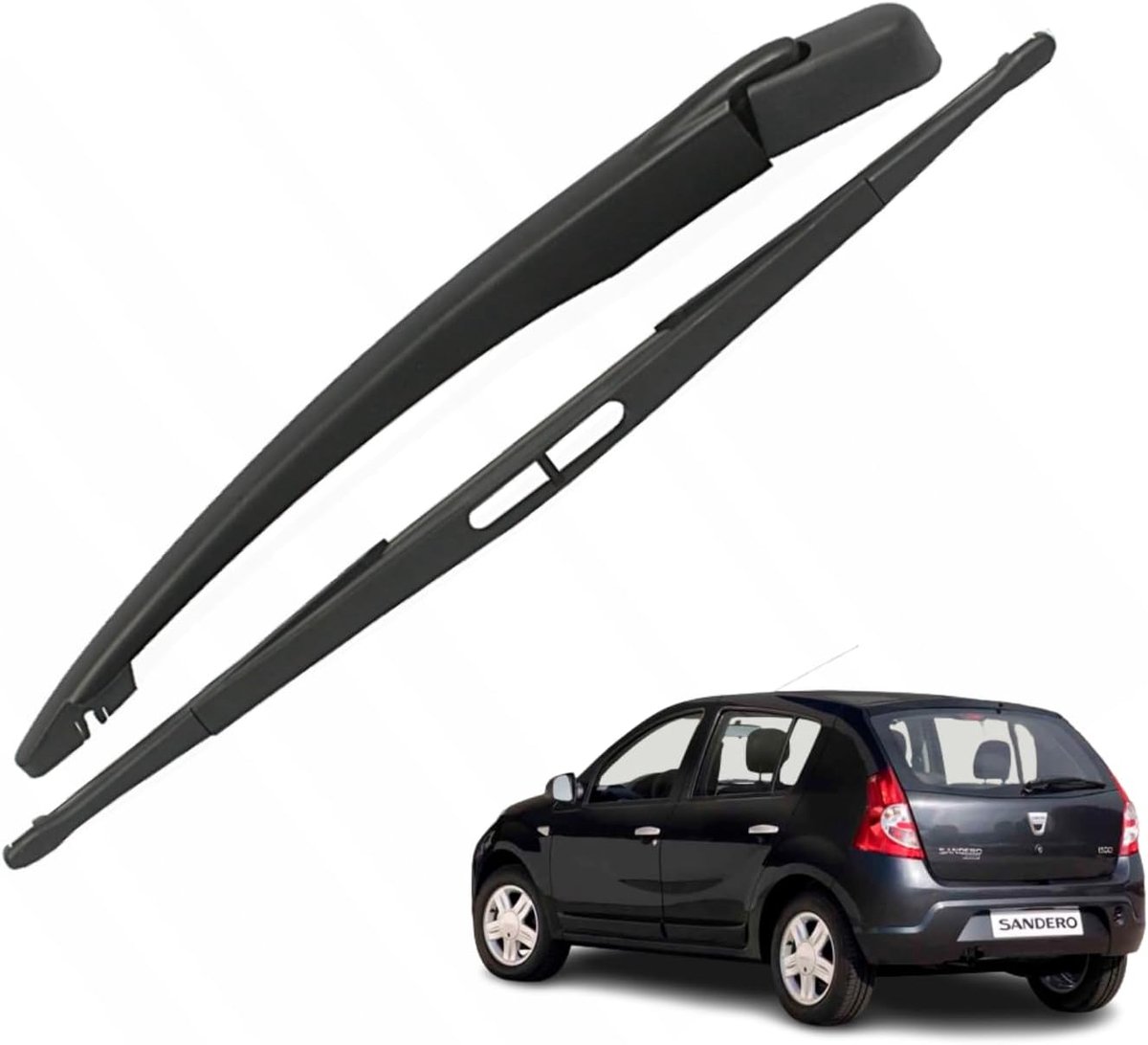 Arm met achterruitwisser voor achterklep met beschermkap en compatibel met Dacia Sandero 2008 tot 2013 OEM 7701042368 - ShopVlot