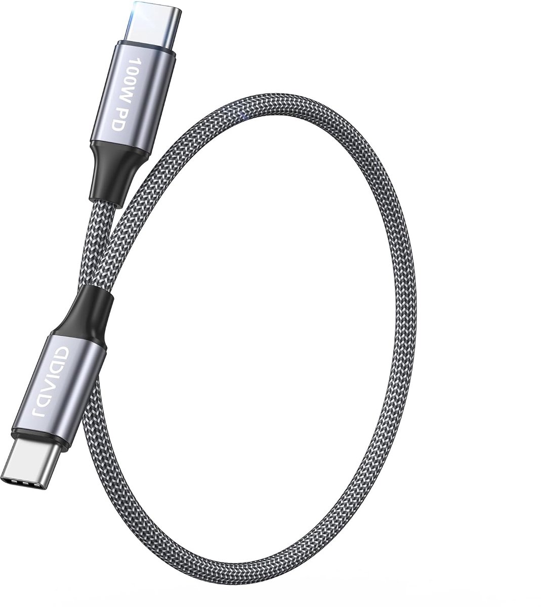 RAVIAD USB C-kabel 50cm 100W snellaadkabel USB C naar USB C-kabel PD 3.0 - ShopVlot