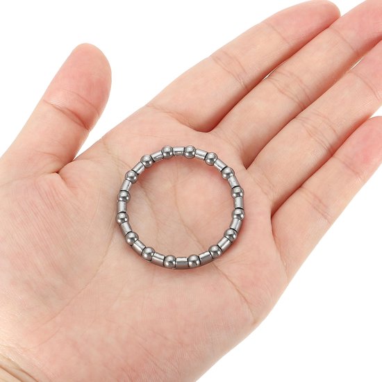 Fiets lagersysteem 4-delig 3/16 inch met 16 kogels zilver van Fiets. — afbeelding 3