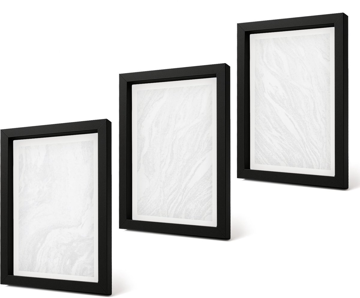 Coloray 4-Delige Schilderij Set - Elegante lineaire structuur van marmer. - 20 x 30 cm - Moderne Wanddecoratie - Slaapkamer - Interieur Decoratie
