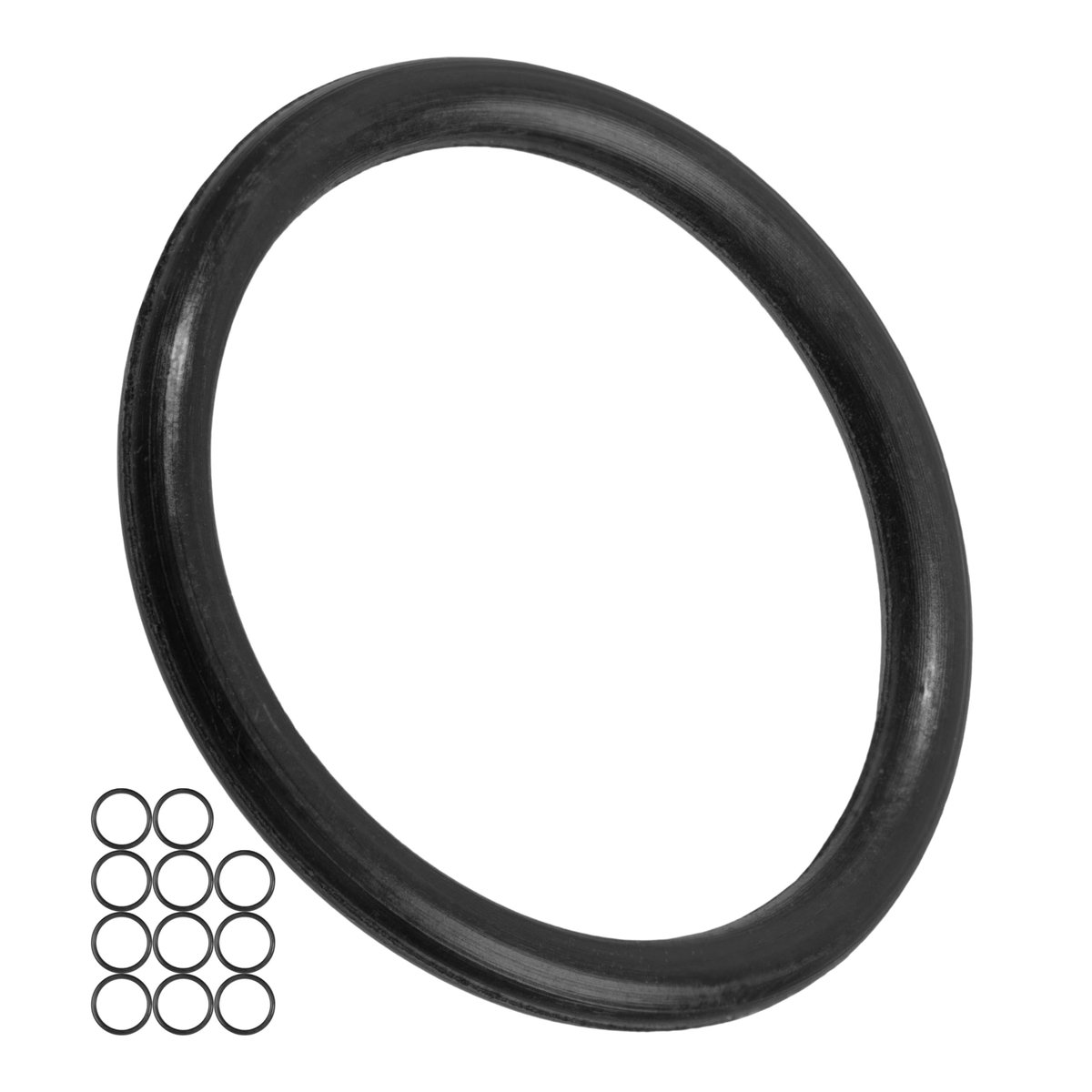 Afdichtringen set, 12 stuks, DE Ø 22 mm, DI Ø 18 mm, dikte 2 mm, zwart, nitrilrubber, rubberen ringen voor de - ShopVlot