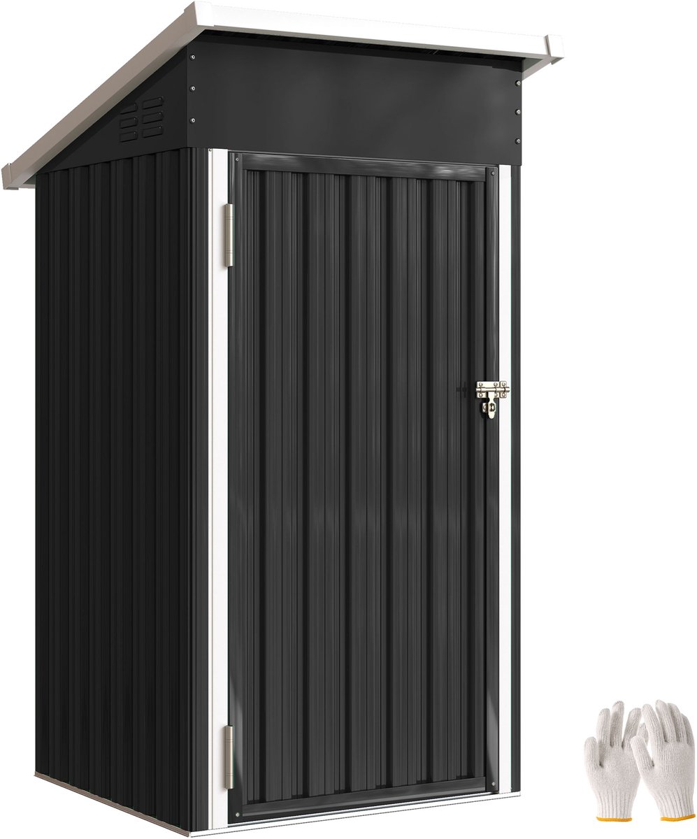 Outsunny Tuinberging - Gegalvaniseerd staal - 107,5 x 91 x 185 cm - Donkergrijs