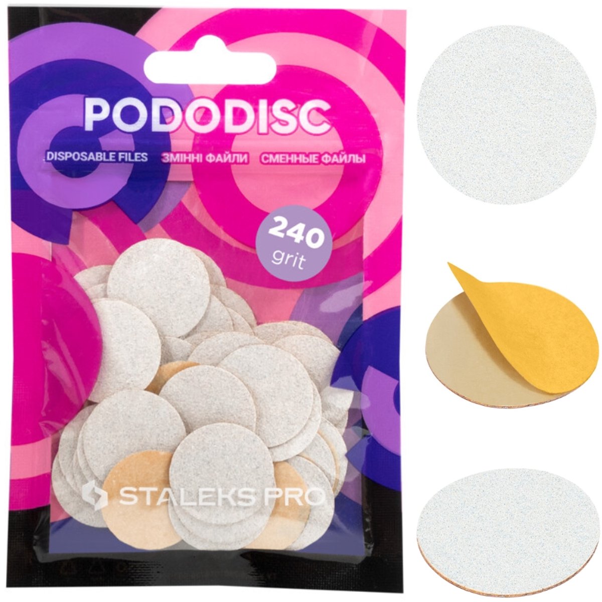 Merkloze Pedicure Schijf Opzetstukken PRO M #240 - 240 Grit