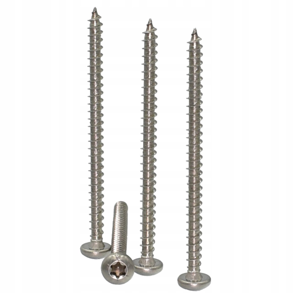 4x60mm RVS Torx Schroeven Lenskop A2 - 10 Stuks