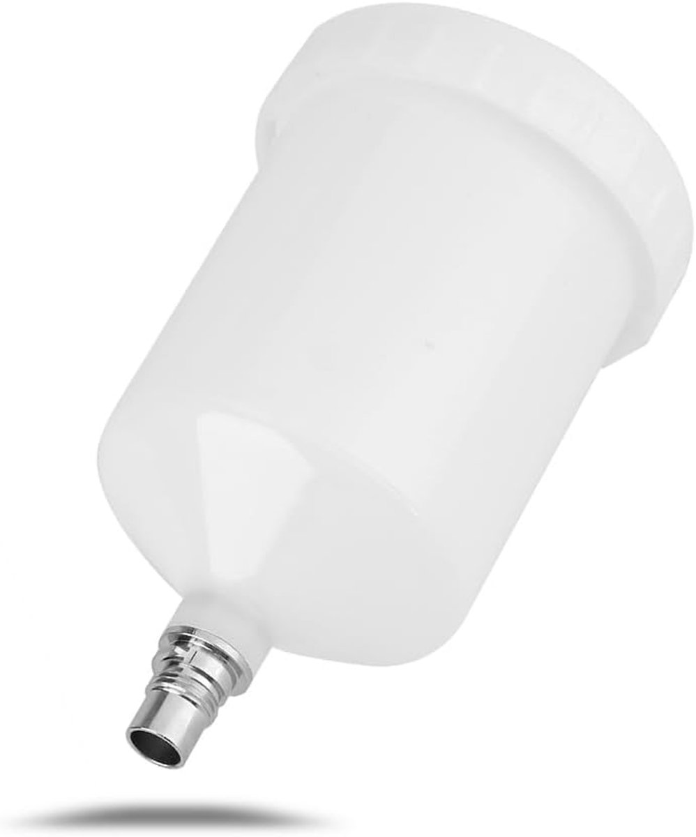 Spuitpistoolbekerpot 600 ml - kunststof - roestvrijstalen connector - geschikt voor verfspuiten - ShopVlot
