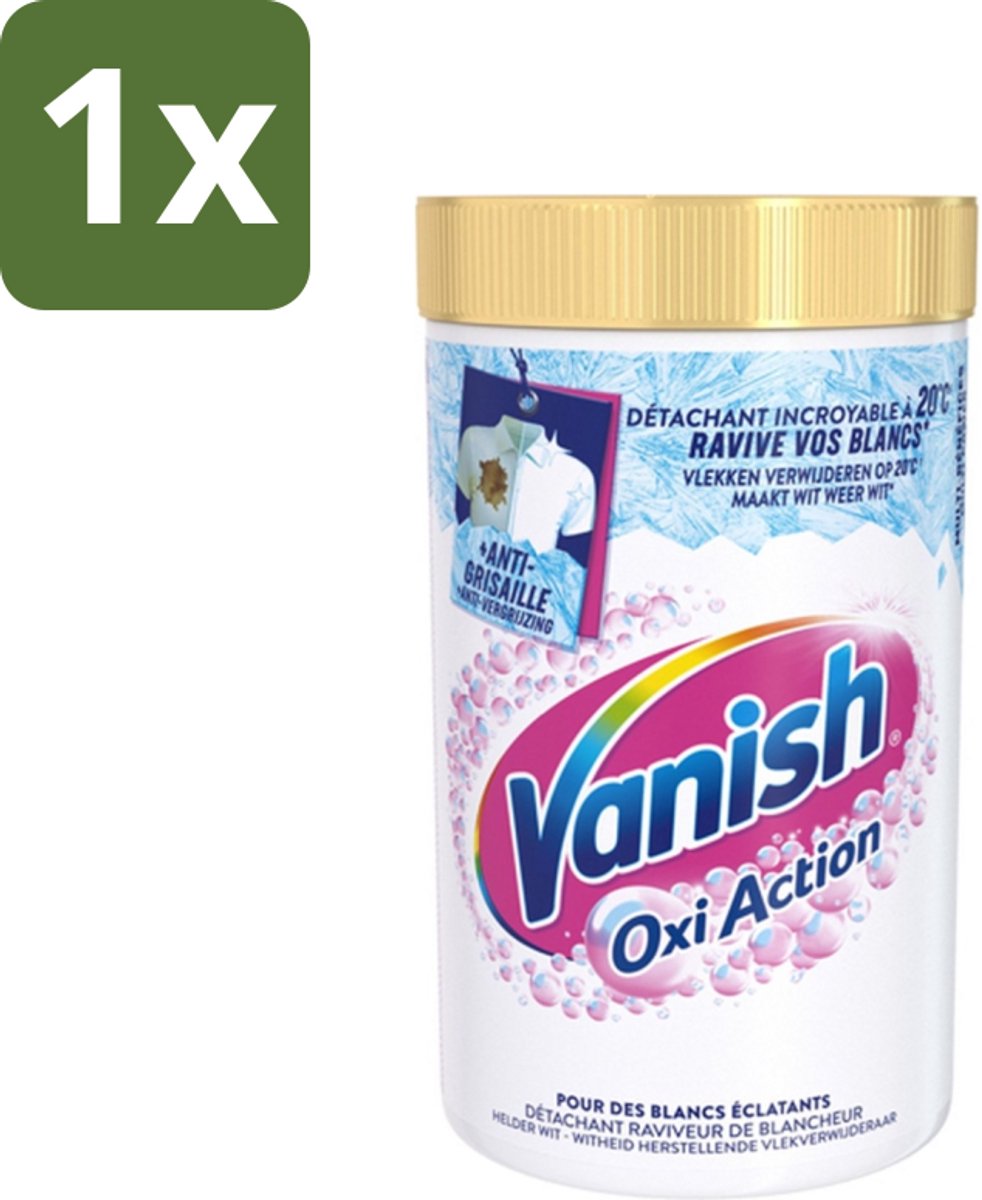 1 x Vanish - Vlekverwijderaar - Oxi Action Whitening Booster - Voor Witte Was - Poeder - 1,41 kg - Witte Was - Vlekken Verwijderen - Anti-vergrijzing - Bleekmiddel - Poeder