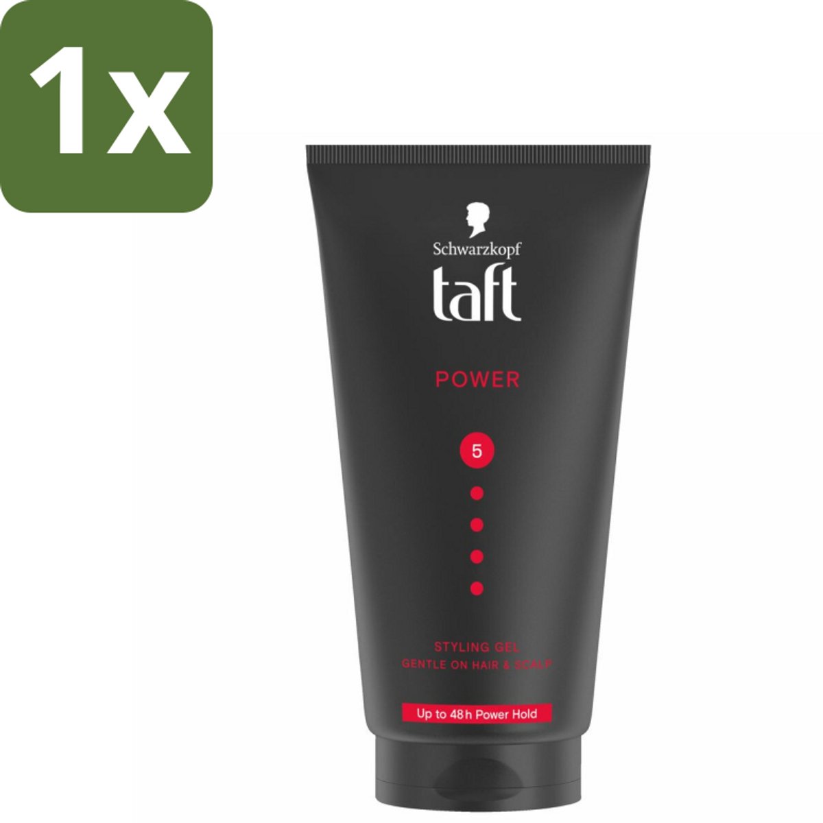 1 x Taft - Power 5 - Styling Gel - Sterke hold voor elke stijl - 150 ml - Haartypen - Styling Gel - Power Hold - Haar Verzorging - Haar Fixatie