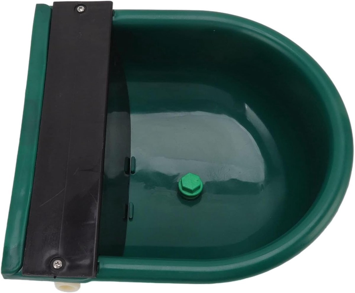 Automatische drinkbak voor dieren - grote kunststof waterbak - met drijver en afvoerklep - ShopVlot