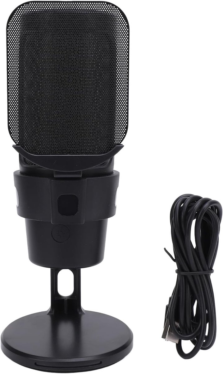 Gaming-microfoon USB-pc-condensatormicrofoon - met snelle mute - schokbestendige houder - voor podcasts en streaming - ShopVlot